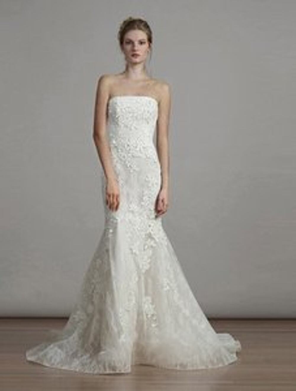 Liancarlo 6891 Wedding Dress Strapless Lace Trumpet Ivory Bridal Gown